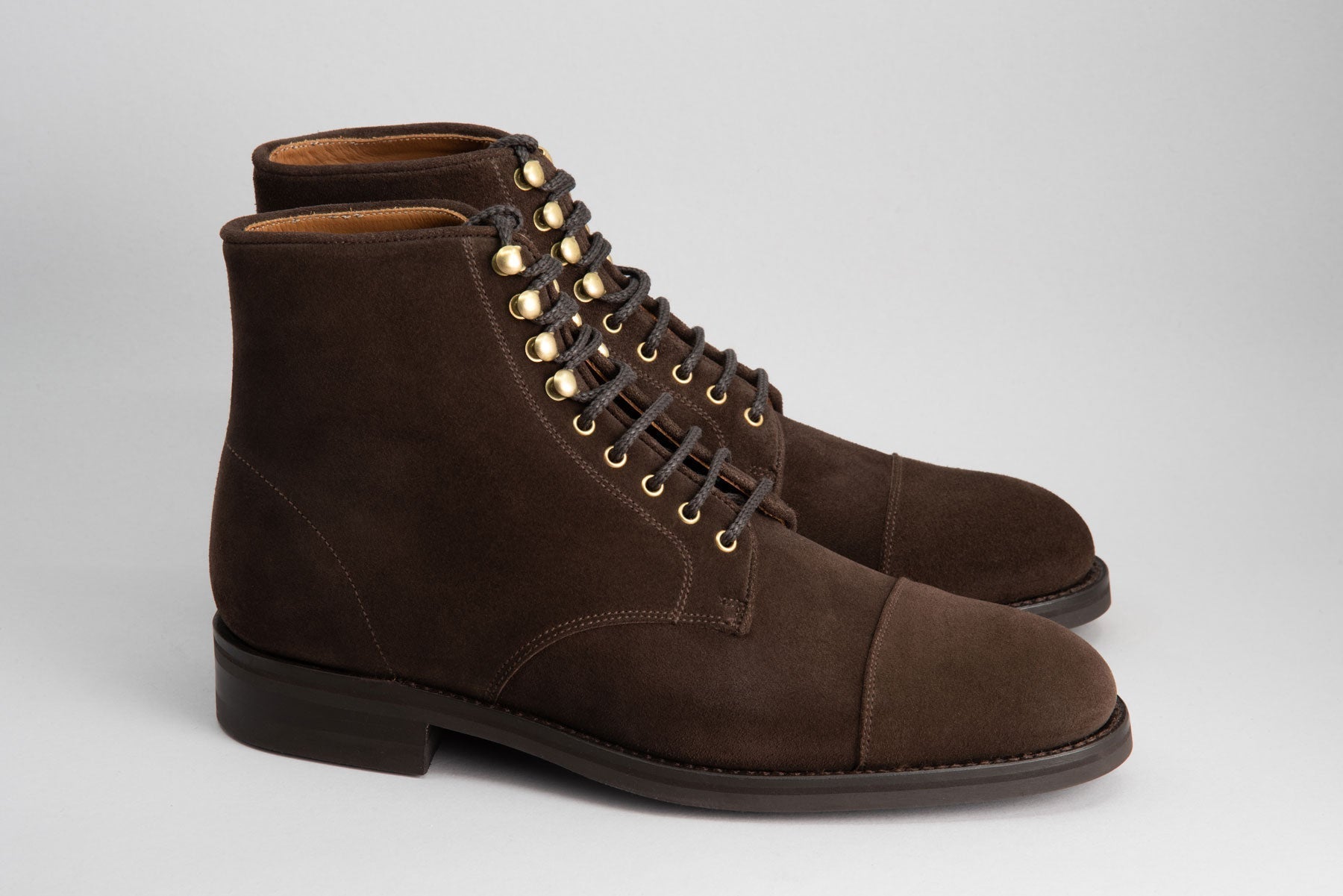 Dean Combat Brown Suede