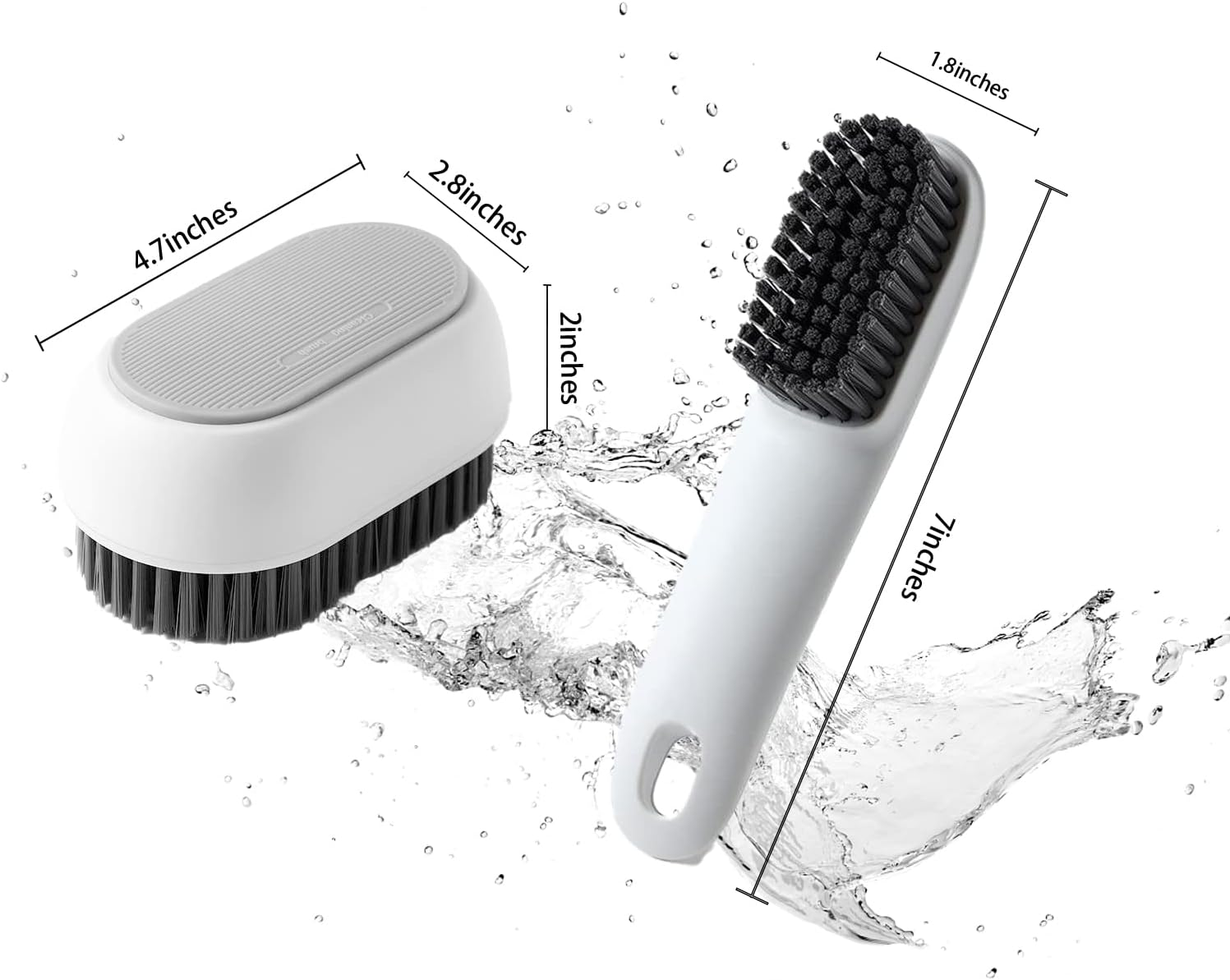 2 Pieces Laundry Brush Shoe Brush